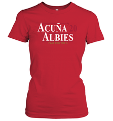 Acuna 20 Albies Play For The A Women's T-Shirt - kambletee
