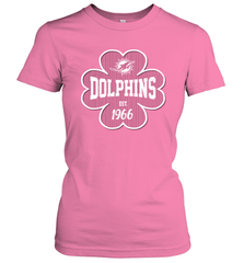 Patrick's Day Shamrock For Miami Dolphins Fans Women's T-Shirt - kambletee