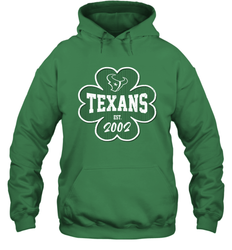 Patrick's Day Shamrock For Houston Texans Fans Hoodie - kambletee