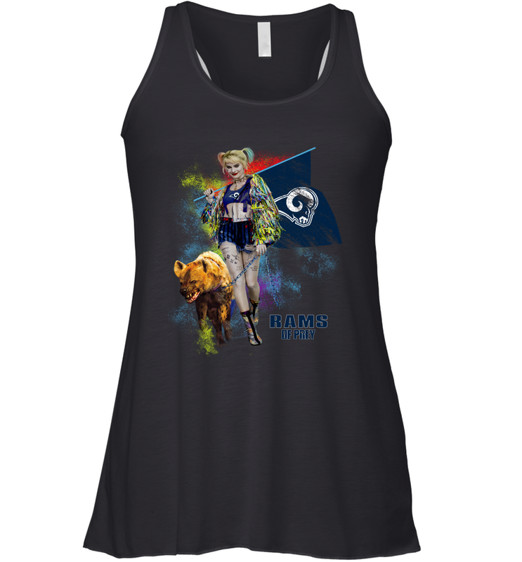 Harley Quinn Los Angeles Rams Of Prey Racerback Tank - kambletee