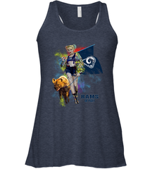 Harley Quinn Los Angeles Rams Of Prey Racerback Tank - kambletee