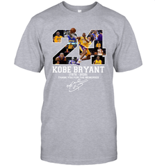 24 Kobe Bryant 1978 2020 Thank You For The Memories Signature Men's T-Shirt - kambletee