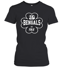 Patrick's Day Shamrock For Cincinnati Bengals Fans Women's T-Shirt - kambletee