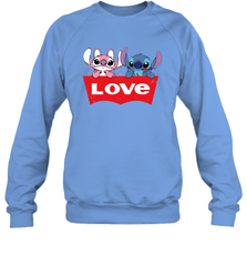 Stitch and Angel love Levi's logo Sweatshirt - kambletee