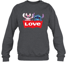 Stitch and Angel love Levi's logo Sweatshirt - kambletee