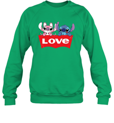 Stitch and Angel love Levi's logo Sweatshirt - kambletee