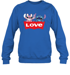Stitch and Angel love Levi's logo Sweatshirt - kambletee