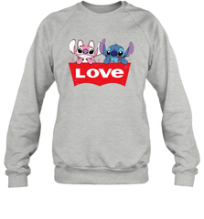 Stitch and Angel love Levi's logo Sweatshirt - kambletee