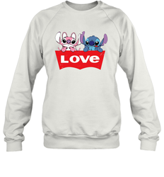 Stitch and Angel love Levi's logo Sweatshirt - kambletee