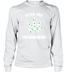 Kiss me I'm highrish Long Sleeve T-Shirt - kambletee