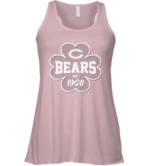 Patrick's Day Shamrock For Chicago Bears Fans Racerback Tank - kambletee