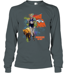 Harley Quinn Denver Broncos Of Prey Long Sleeve T-Shirt - kambletee