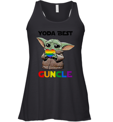 Star Wars Baby Yoda best Guncle LGBT Pride Racerback Tank - kambletee