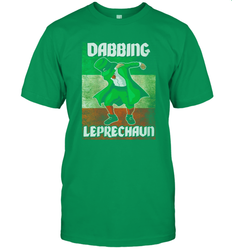 St Patricks Day Irish Dabbing Leprechaun Men's T-Shirt - kambletee