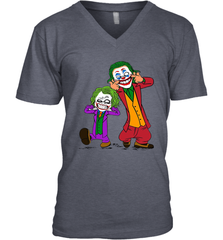 Double Joker Calvin and Hobbes Men's V-Neck - kambletee