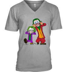 Double Joker Calvin and Hobbes Men's V-Neck - kambletee