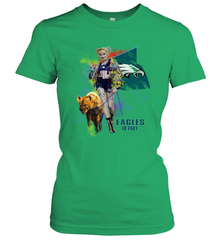 Harley Quinn Philadelphia Eagles Of Prey Women's T-Shirt - kambletee