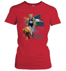 Harley Quinn Philadelphia Eagles Of Prey Women's T-Shirt - kambletee