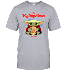 Star Wars Baby Yoda hug The Rolling Stones band 1962 2020 Men's T-Shirt - kambletee