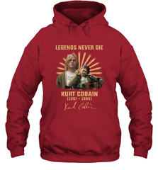 Legends never die Kurt Cobain 1967 1994 signature Hoodie - kambletee