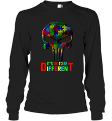 Skull it is ok to be different Long Sleeve T-Shirt - kambletee