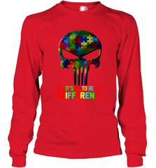 Skull it is ok to be different Long Sleeve T-Shirt - kambletee