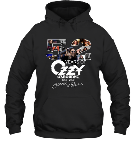 52 Years of Ozzy Osbourne signatures Hoodie - kambletee