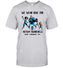 We Wear Blue For Autism Awareness Accept Men's T-Shirt - kambletee