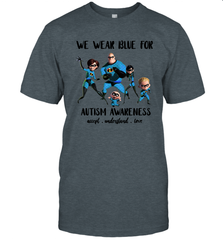 We Wear Blue For Autism Awareness Accept Men's T-Shirt - kambletee