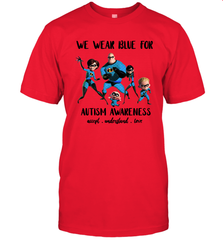 We Wear Blue For Autism Awareness Accept Men's T-Shirt - kambletee