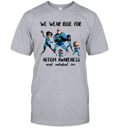 We Wear Blue For Autism Awareness Accept Men's T-Shirt - kambletee