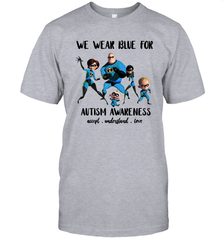 We Wear Blue For Autism Awareness Accept Men's T-Shirt - kambletee
