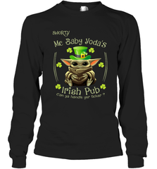 Shorty Mc Baby Yoda Irish Pub Can Ya Handle Yer LickerPatricks Day Long Sleeve T-Shirt - kambletee