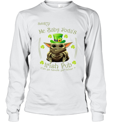 Shorty Mc Baby Yoda Irish Pub Can Ya Handle Yer LickerPatricks Day Long Sleeve T-Shirt - kambletee