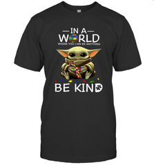 Baby Yoda Autism in a world where you can be anything be kind Men's T-Shirt - kambletee