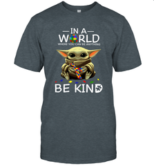 Baby Yoda Autism in a world where you can be anything be kind Men's T-Shirt - kambletee