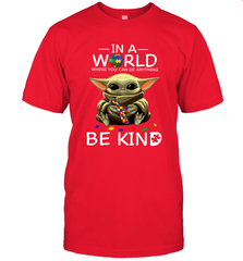 Baby Yoda Autism in a world where you can be anything be kind Men's T-Shirt - kambletee