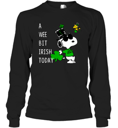 Snoopy A Wee Bit Irish Today Long Sleeve T-Shirt - kambletee