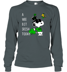 Snoopy A Wee Bit Irish Today Long Sleeve T-Shirt - kambletee