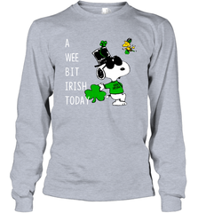Snoopy A Wee Bit Irish Today Long Sleeve T-Shirt - kambletee