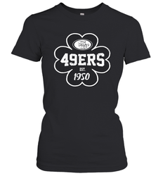 Patrick's Day Shamrock For San Francisco 49ers Fans Women's T-Shirt - kambletee