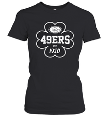 Patrick's Day Shamrock For San Francisco 49ers Fans Women's T-Shirt - kambletee