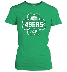 Patrick's Day Shamrock For San Francisco 49ers Fans Women's T-Shirt - kambletee