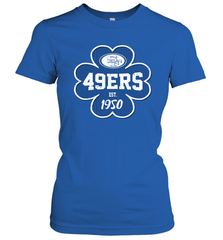 Patrick's Day Shamrock For San Francisco 49ers Fans Women's T-Shirt - kambletee