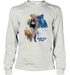 Harley Quinn Indianapolis Colts Of Prey Long Sleeve T-Shirt - kambletee