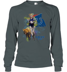 Harley Quinn Indianapolis Colts Of Prey Long Sleeve T-Shirt - kambletee