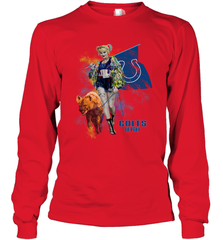 Harley Quinn Indianapolis Colts Of Prey Long Sleeve T-Shirt - kambletee