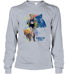 Harley Quinn Indianapolis Colts Of Prey Long Sleeve T-Shirt - kambletee