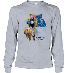 Harley Quinn Indianapolis Colts Of Prey Long Sleeve T-Shirt - kambletee