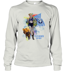 Harley Quinn Tennessee Titans Of Prey Long Sleeve T-Shirt - kambletee